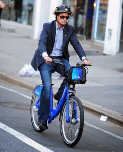 Man on citibike